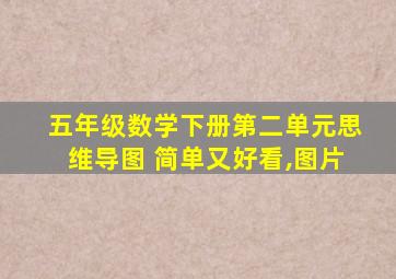 五年级数学下册第二单元思维导图 简单又好看,图片